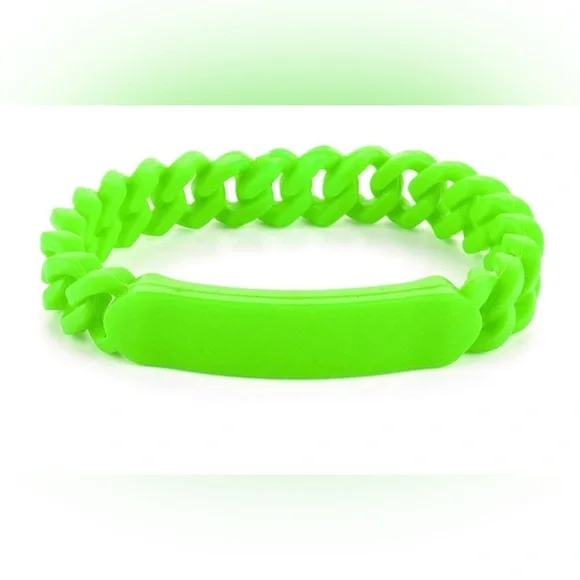 Marc By Marc Jacobs Toucan Green Silicone Bracelet - Picture 1 of 2